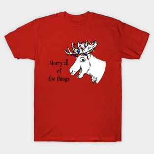 Merry Cheerful Moose T-Shirt